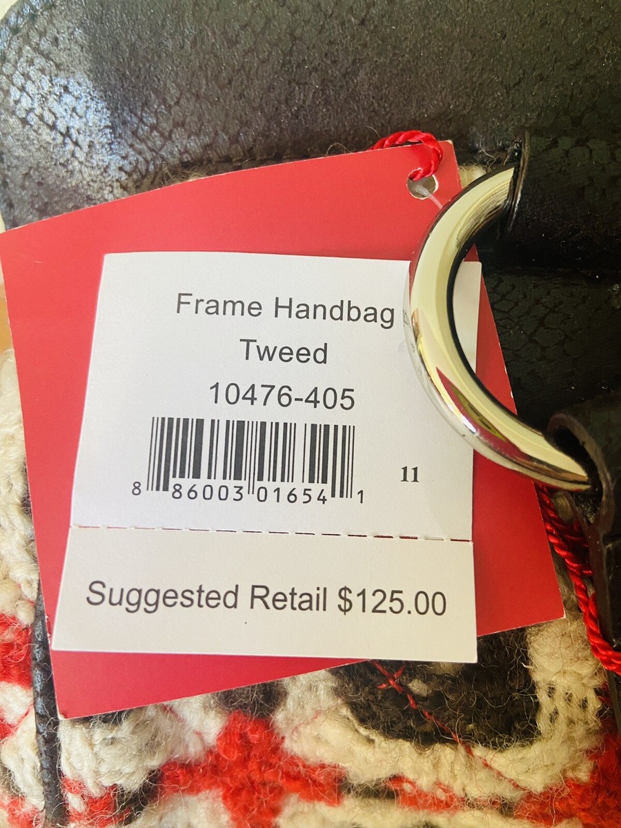 バッグ Vera Bradley Retired TWEED FRAME HANDBAG Purse Plaid NWT Retail