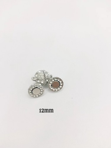 8-14mm Rhinestone Ball Magnetic Clasp Strong Fixed Connector Closure 5 PCS - Picture 7 of 21