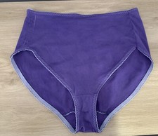 Vintage Hand-Dyed Purple Gusset Silky Lace Nylon Granny Sissy Panty Panties