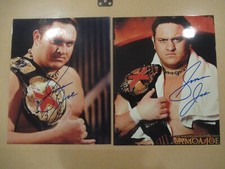 2 tna signed samoa joe 8x10 s