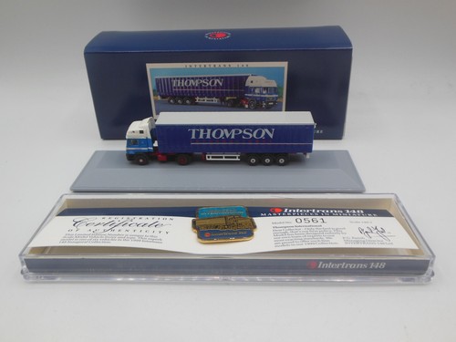 intertrans 148 Thompson international Man Tractor Unit & Curtainside trailer