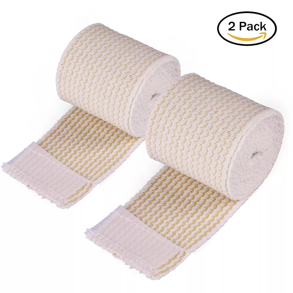 Cotton Elastic Bandage Compression Medical Wrap First Aid Kit Knee Ankle  Wrist