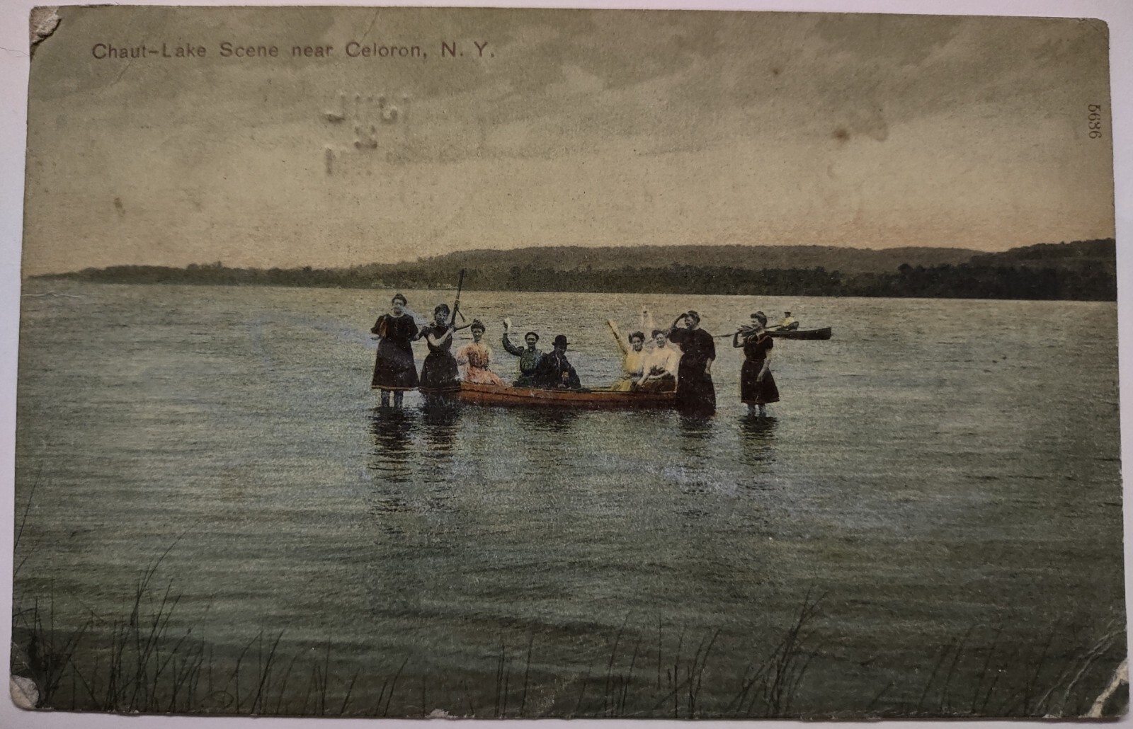 Vintage Chaut Lake Celoron New York Divided Back Postcard Chautauqua