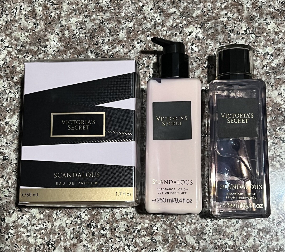 3 Pc Victoria's Secret Scandalous EDP, Fragrance Mist & Lotion 8.4