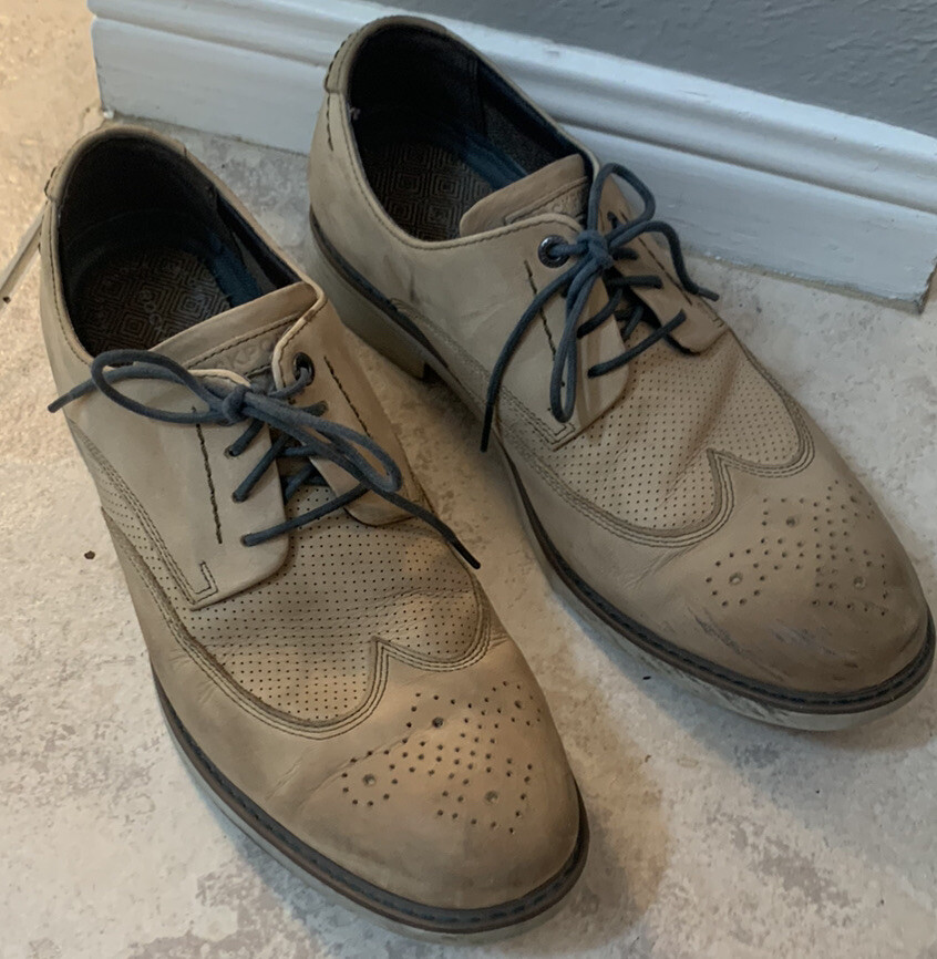 Rockport Modern Break Wingtip Toes Oxford BROWN Sz