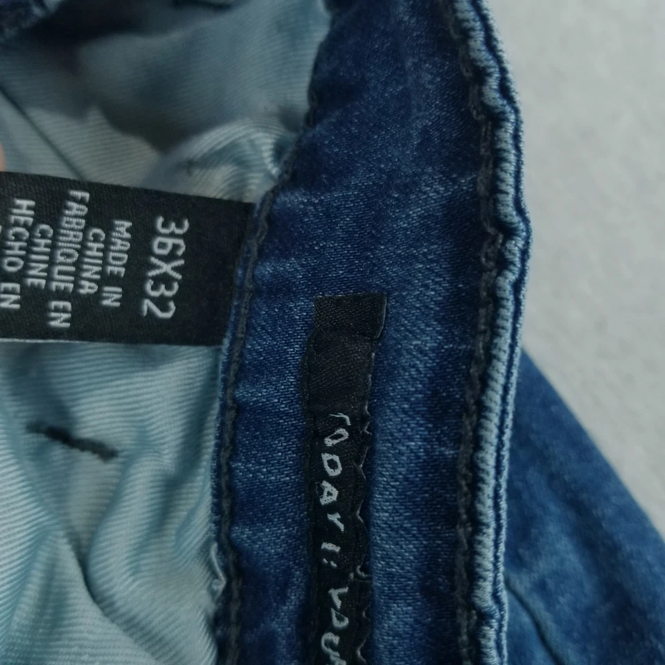 Kenneth Cole Jeans Men's Sz 36x32 Slim Fit Stretch Mat. Comfy Dark Wash Normcore - Image 3 of 4