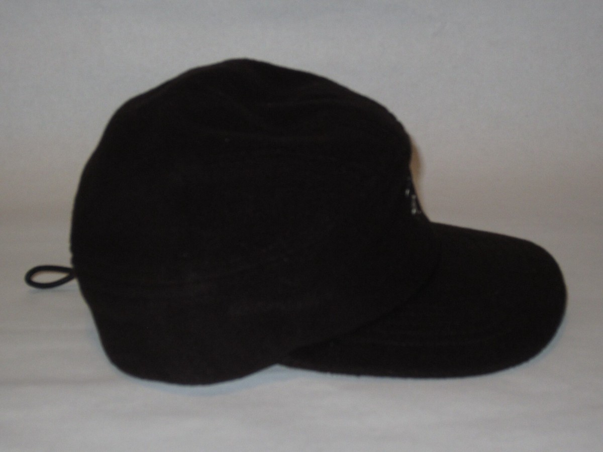 Stussy Polar Fleece Panel Runner Cap Hat Brown Pullcord Adjustable