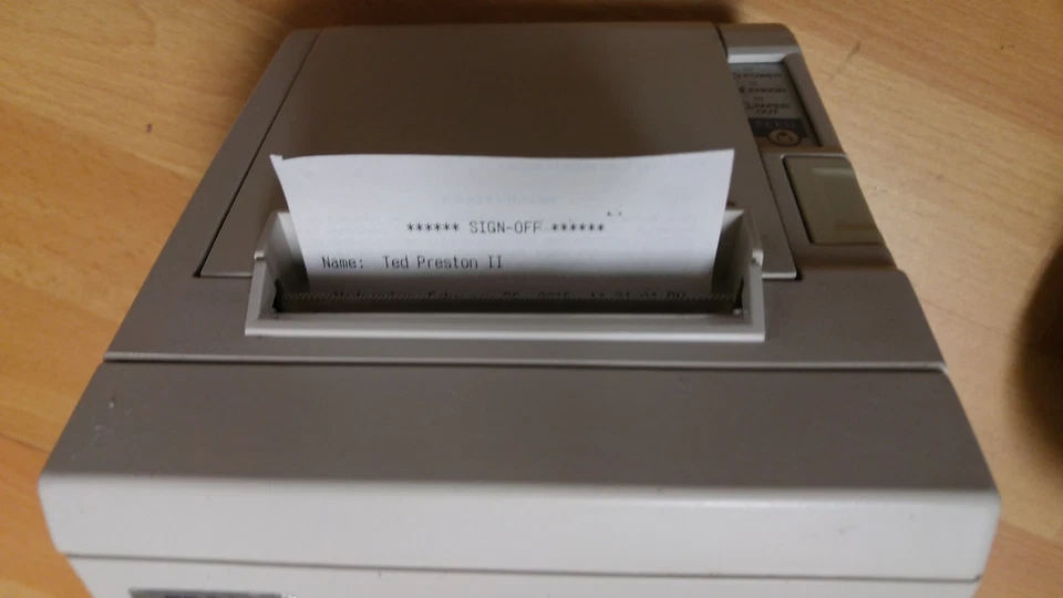 Epson TM-T88lll Model M129C Receipt Printer - Image 3 of 4