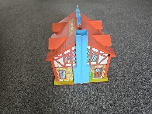 Giocattolo Vintage 1980 Fisher Price Little People Family Brown Tudor House #952 - Foto 3 di 9