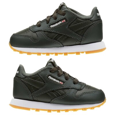 Reebok Kleinkind klassische Leder Turnschuhe Kinder Baby Schuhe NEU KARTON
