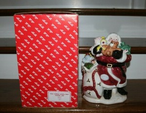Fitz and Floyd Old World Santa Bag Cookie Jar