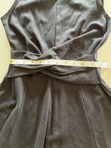 LNL Love Nickie Lew Wrap Detail Waist Skater Dress Black Size Small Formal - Picture 10 of 10