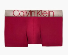 Calvin Klein Mens Microfiber Low Rise Trunk in Rebellious Sz Medium