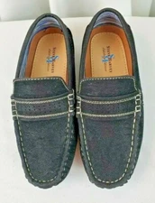 Steve Harvey Celebrity Edition boys youth Black shoes slipon comfrt loafer SZ 11