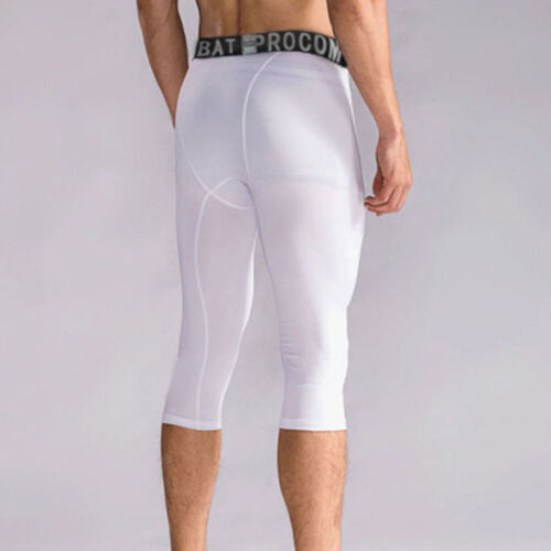 Men's Compression Pants Base Layer Sports Workout Running Tight Gym Leggings - Picture 5 of 18