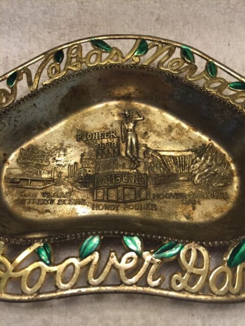 Vintage Metal Cut  Out  Las Vegas Nevada  Hoover Dam Souvenir 