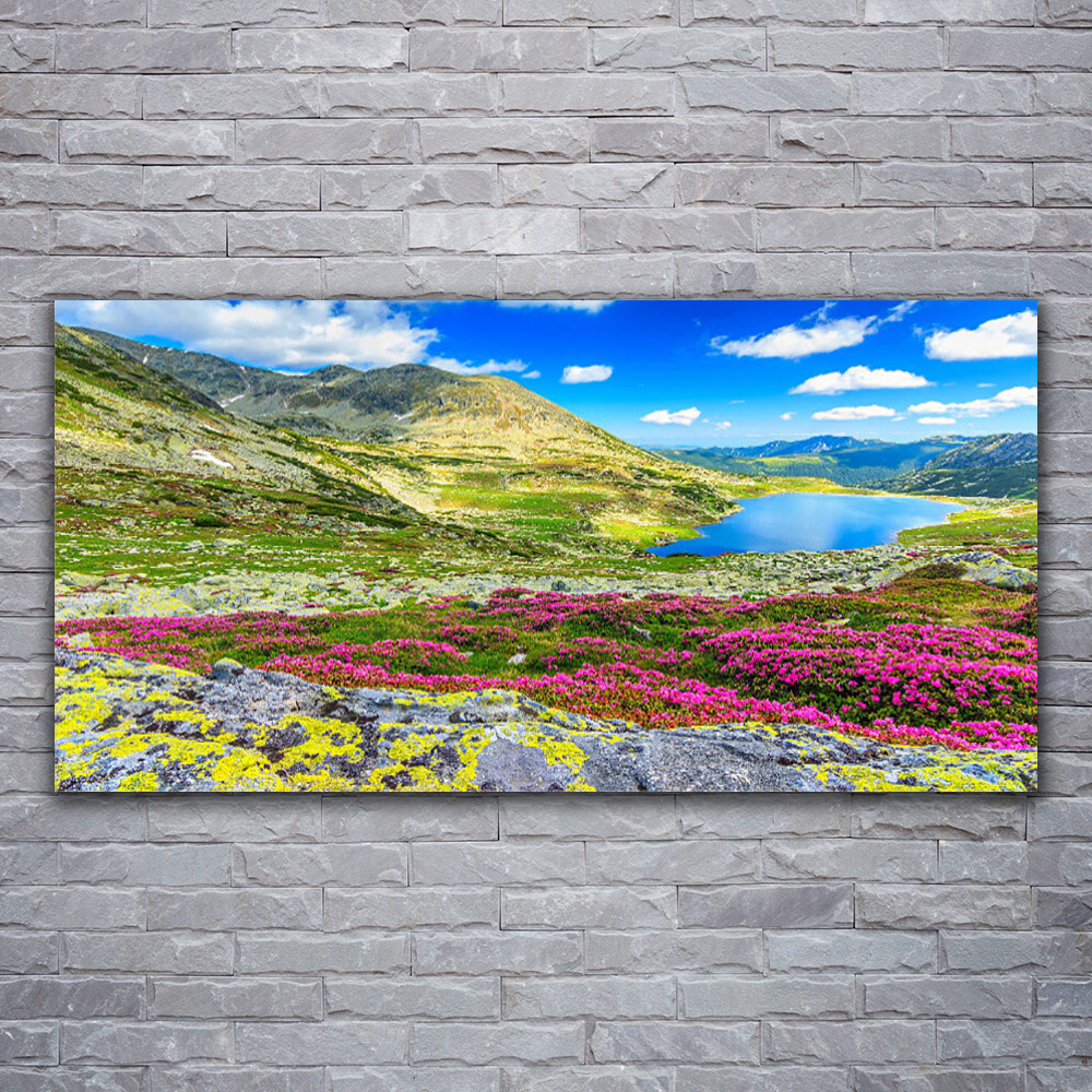 Photo sur toile montagne et baie sauvage pour une décoration intérieure zen