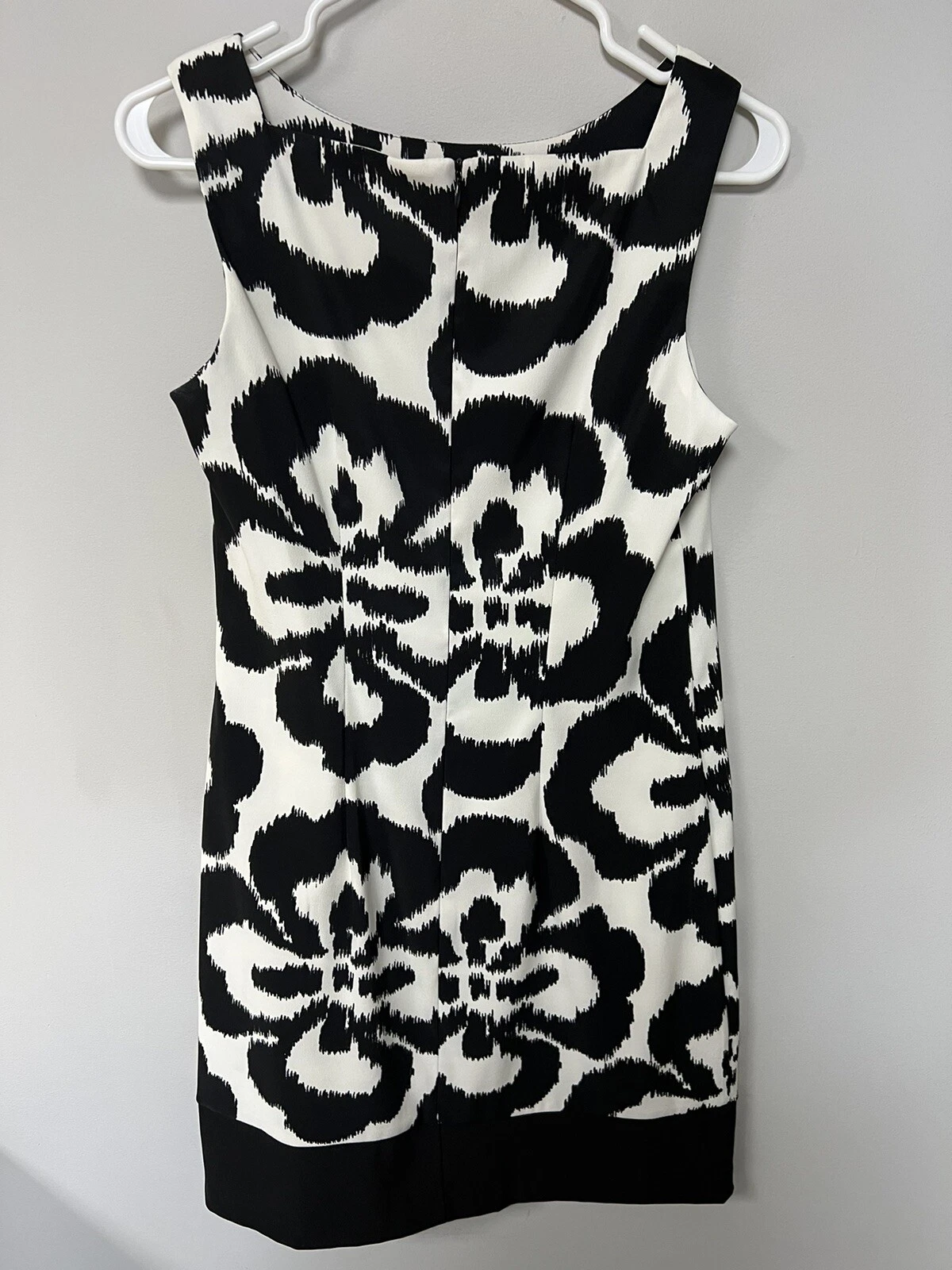 Abito ALYX donna taglia 6 bianco e nero senza maniche zip girocollo tubino