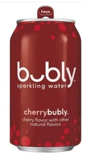 Bubly Sparkling Water, Cherry, 12 fl Oz. Cans (18 Pack)