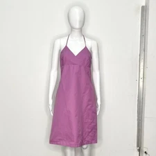 Y2k Esprit berry tech nylon cotton blend minimalist halter dress size large