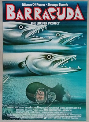 G618 Original Kinoplakat - Gerollt  BARRACUDA Wayne Crawford Jason Evers