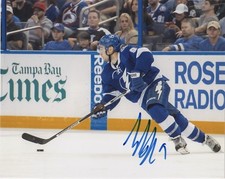 Tampa Bay Lightning Tyler Johnson Signed Autographed 8x10 NHL Photo COA #2