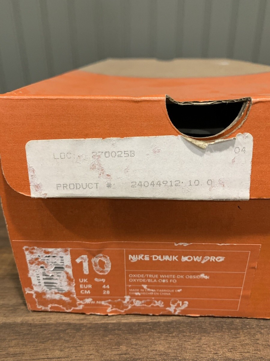 DS 2002 Nike Dunk Pro B Low Oxide / Obsidian sz 10 624044
