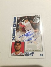 2019 Topps Update 1984 Topps Autograph Michael Chavis RC Auto #84A-MCA Red Sox