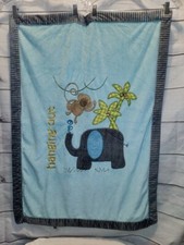 Koala Baby Elephant Hanging out Monkey Blanket Plush Thick Warm Sherpa Back