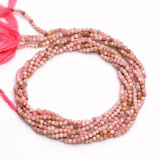 2.5 mm Natural Rhodonite Faceted Round Rondelle Beads Jewelry 33 cm Strand GB-27
