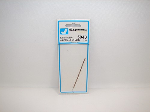 Viessmann 5043 - Cadena de luces con 12 LED amarillos mercancía nueva | Zustand: Neu