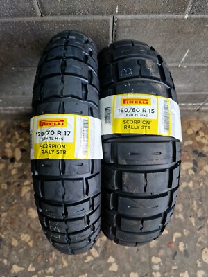 Pneumatici Coppia SCORPION RALLY STR 160/60 R15 + 120/70 R17 - Per Moto, Anteriore E Posteriore - Foto 6