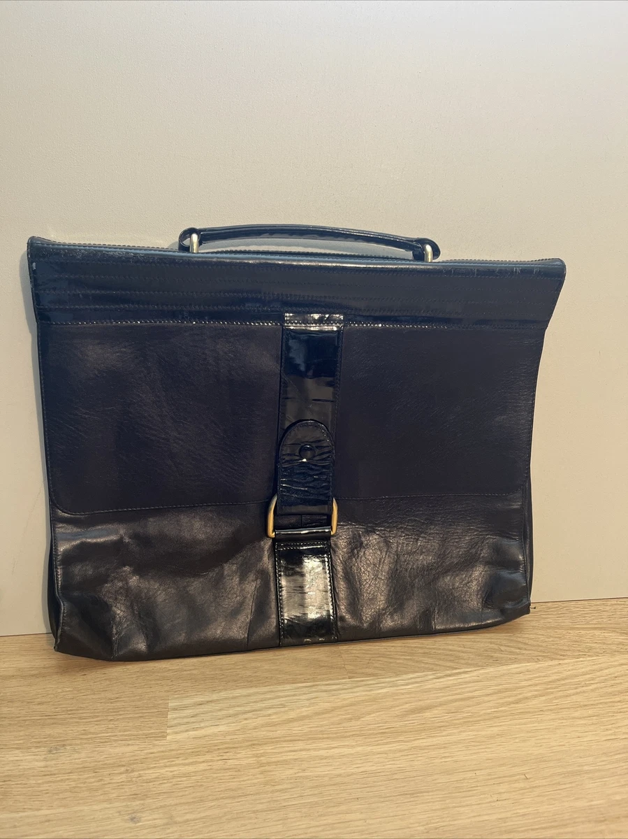 Sac Charles Jourdan Vintage En Cuir Et Velours - Taille Moyenne, Bandoulière Marron - Fermeture Zip