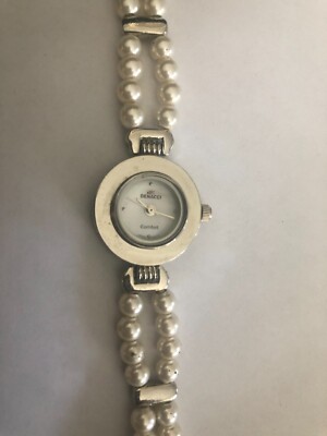 Vintage DENACCI Women's Watch on a Doble Pearls Bracelet!