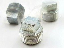 Lot of 3 Crouse Hinds PLG35M 1" Square Head Pipe Plugs