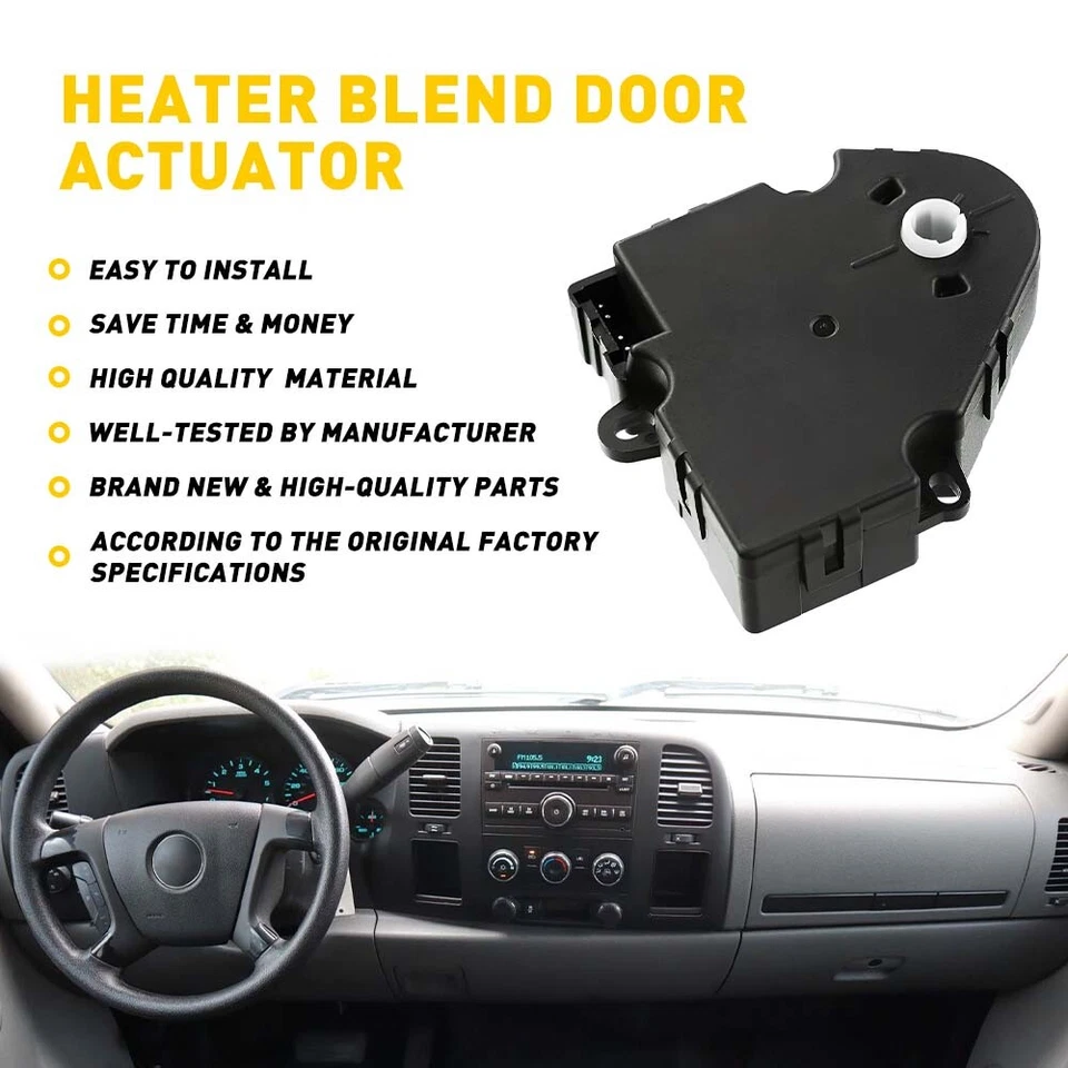 2x Atuador de porta de mistura de ar aquecedor CA HVAC para Chevy Silverado GMC Sierra 604-106 - Imagem 2 de 4