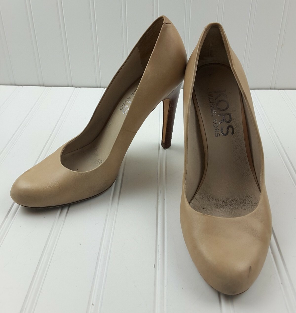 michael kors tan pumps