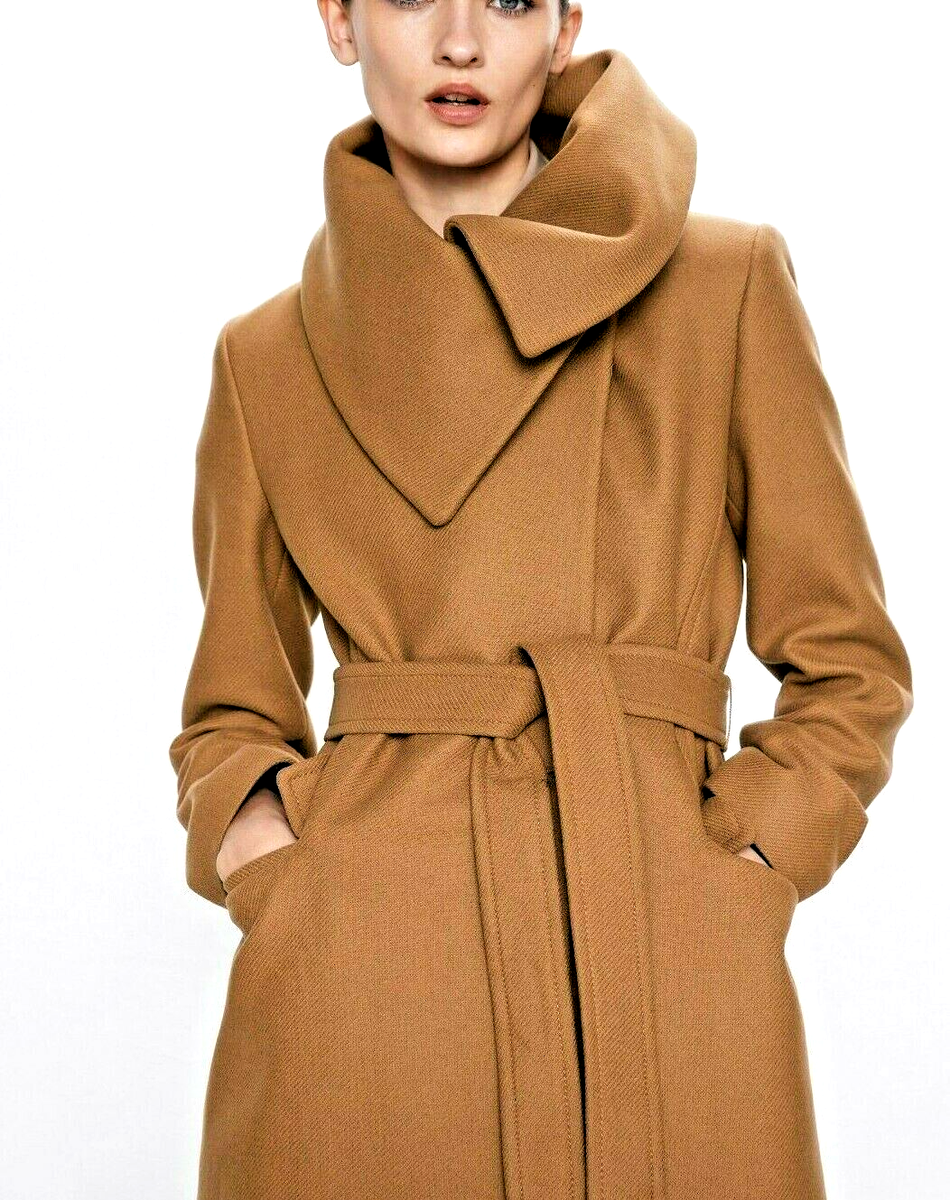 レディース 【美品】ZARA WOMANロングマキシコート ≪キャメル≫XS軽量 
