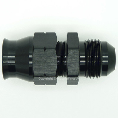 AN-4 SCHWARZ gerade STECKER auf 1/4 6,35 mm HARDLINE ROHR Klemmrohrverschraubung