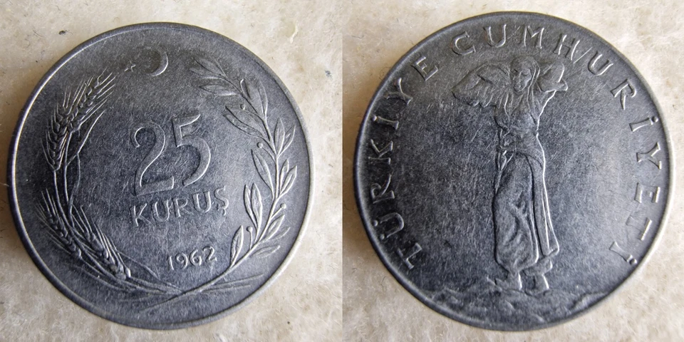 Colección de monedas raras del Imperio Otomano y Turquía 1909-2017 | 9 monedas | Coleccionables Foto 3 de 4