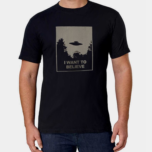 Camiseta hombre Expediente X Files ovni poster man T shirt varias tallas sizes 