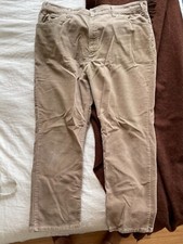 Vintage Levi's Tan Corduroy 519 White Tab 90s American Cords Pants Mens Sz 38x28