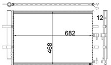 MAHLE Premium Line Aircon Condenser AC32000P for FORD TRANSIT / TOURNEO etc