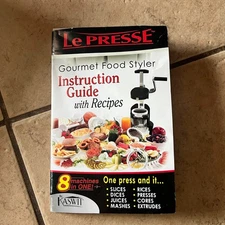 Le Presse Gourmet Food Styler 8-in-1 Slicer Dicer Juicer Ricer Masher Complete