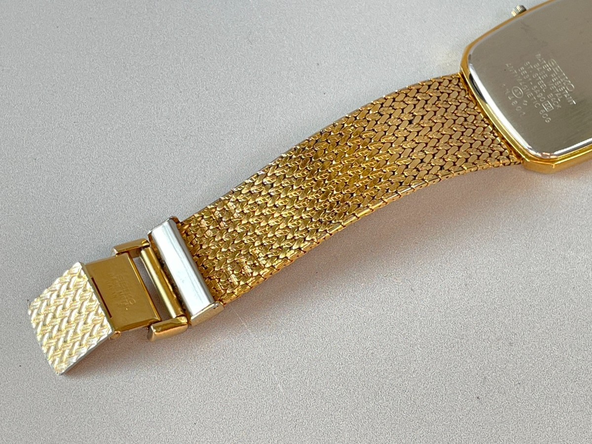 SEIKO Dolce 5E31-5A90 Vintage 1991 [US Stock] Diamond Gold Mens
