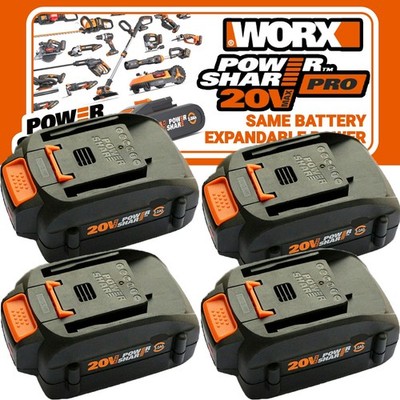 Pack For WORX 20V MAX Extend Lithium Battery 20 Volt WA3520 WA3525 WA3575 WG155