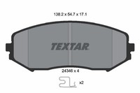 Textar Bremsbelagsatz, Scheibenbremse 2434601 FüR Suzuki