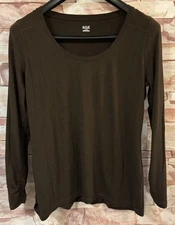 a.n.a A New Approach Brown Long Sleeved Shirt. Size: XL.