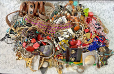Jewelry Lot for Crafts Wear Repair Harvest 3lbs Watches Bracelet Earrings Beads