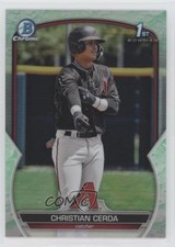 2023 Bowman Chrome Prospects Lunar Glow Refractor Christian Cerda #BCP-56 0r5k